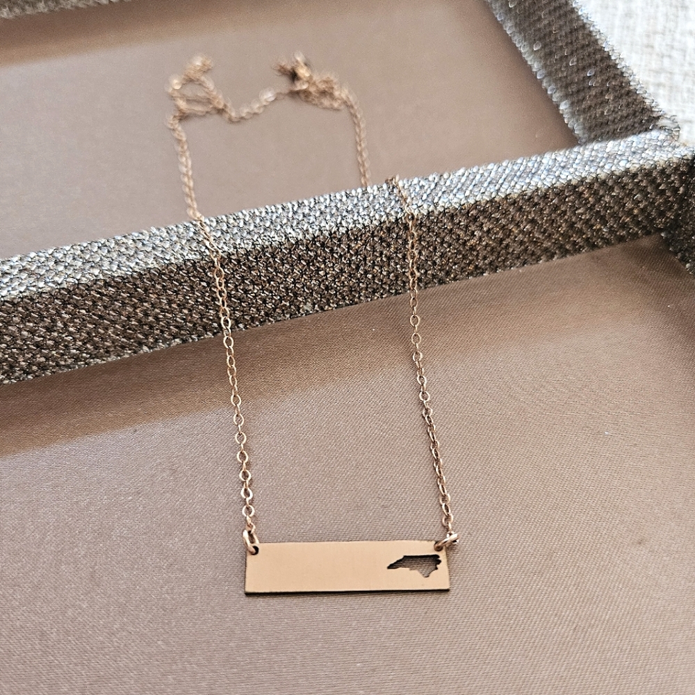 North Carolina Bar Necklace